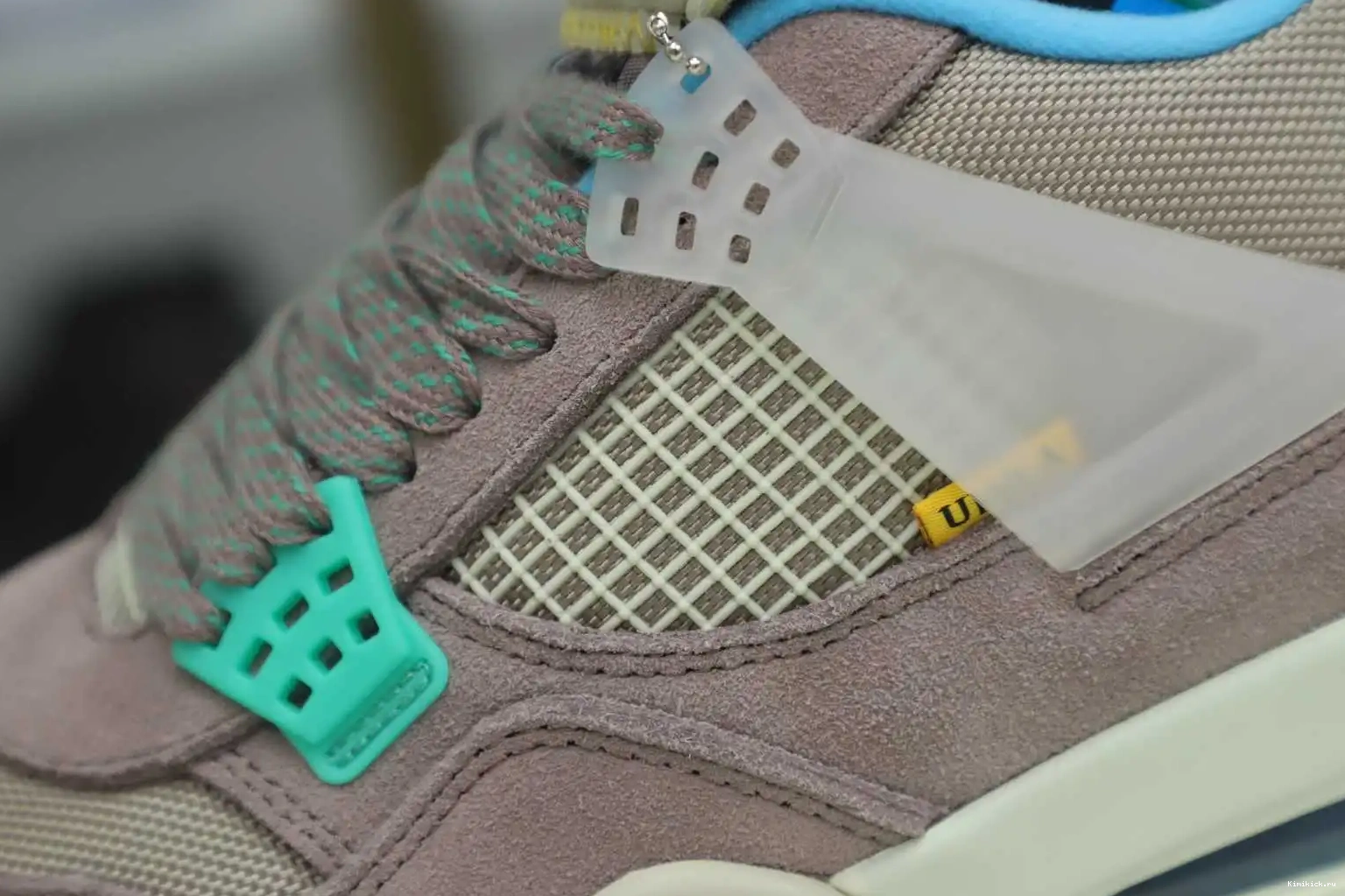 4 JORDAN LA RETRO HAZE' UNION AIR Kimikick X 'TAUPE 0406